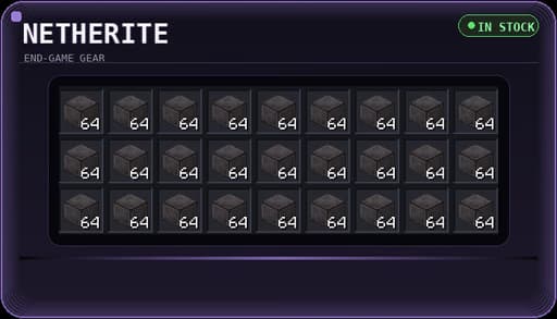 Netherite blocks