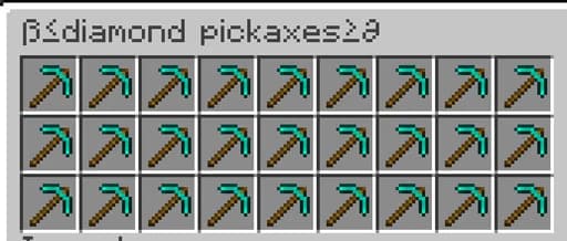 diamond pickaxe